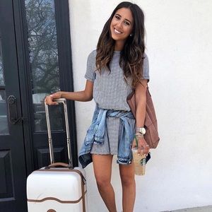 Ann Taylor LOFT striped mini dress